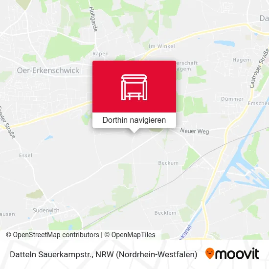 Datteln Sauerkampstr. Karte