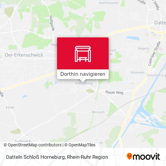 Datteln Schloß Horneburg Karte