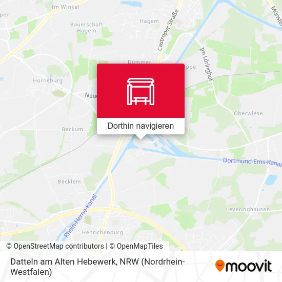 Datteln am Alten Hebewerk Karte