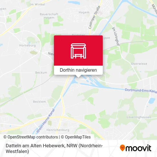 Datteln am Alten Hebewerk Karte