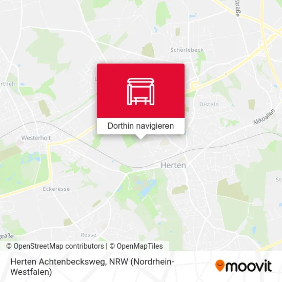 Herten Achtenbecksweg Karte
