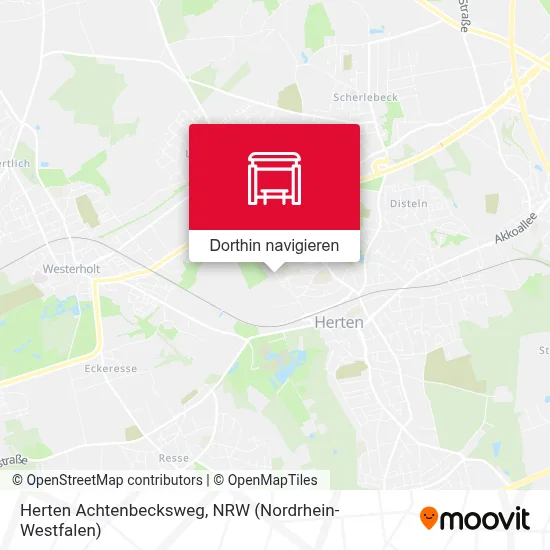Herten Achtenbecksweg Karte