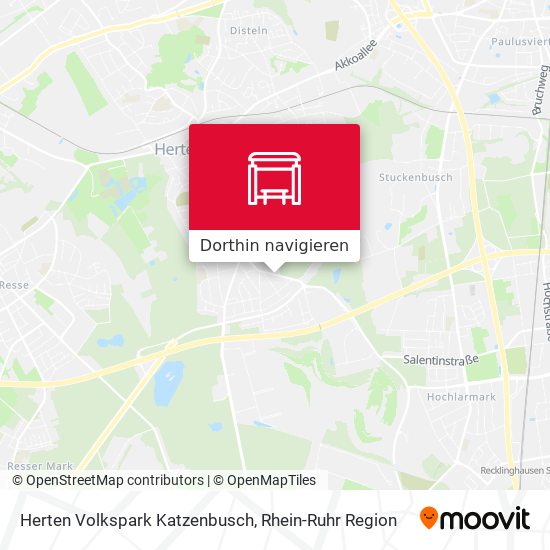Herten Volkspark Katzenbusch Karte