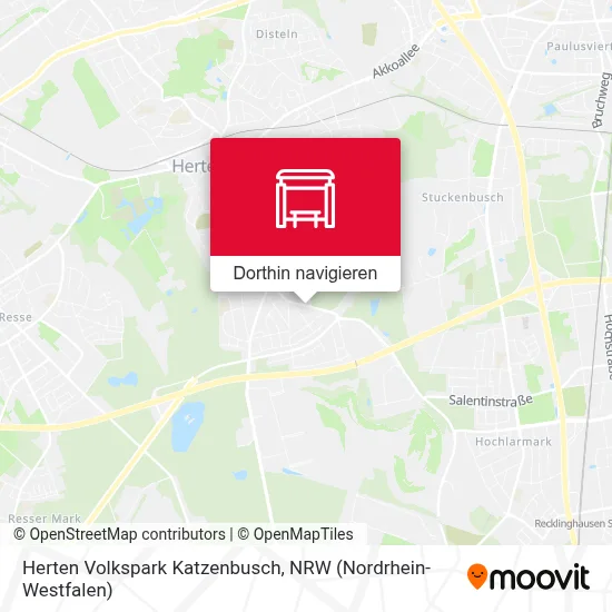 Herten Volkspark Katzenbusch Karte
