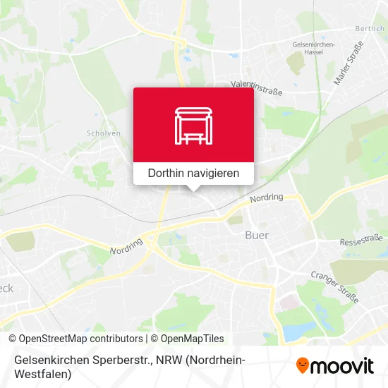 Gelsenkirchen Sperberstr. Karte