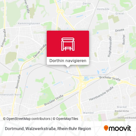 Dortmund, Walzwerkstraße Karte