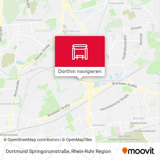 Dortmund Springorumstraße Karte
