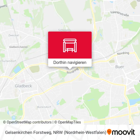 Gelsenkirchen Forstweg Karte
