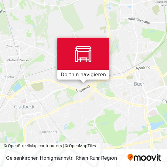 Gelsenkirchen Honigmannstr. Karte