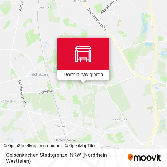 Gelsenkirchen Stadtgrenze Karte