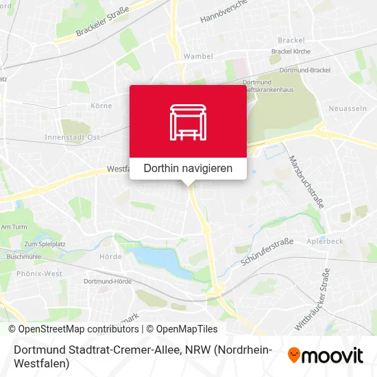 Dortmund Stadtrat-Cremer-Allee Karte