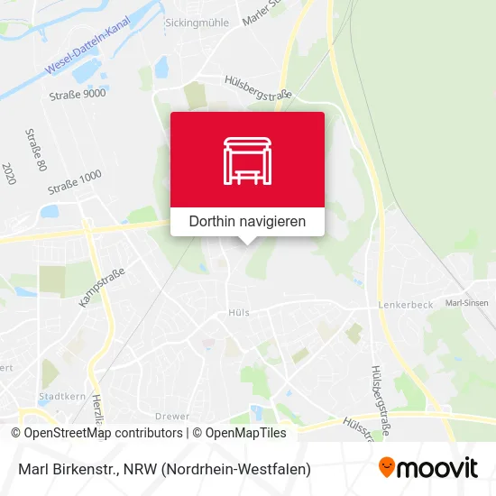 Marl Birkenstr. Karte