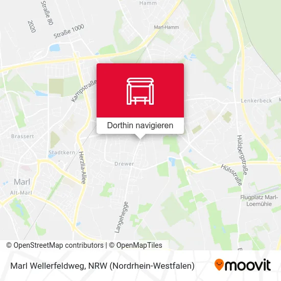 Marl Wellerfeldweg Karte