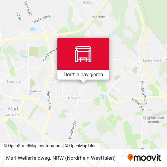 Marl Wellerfeldweg Karte
