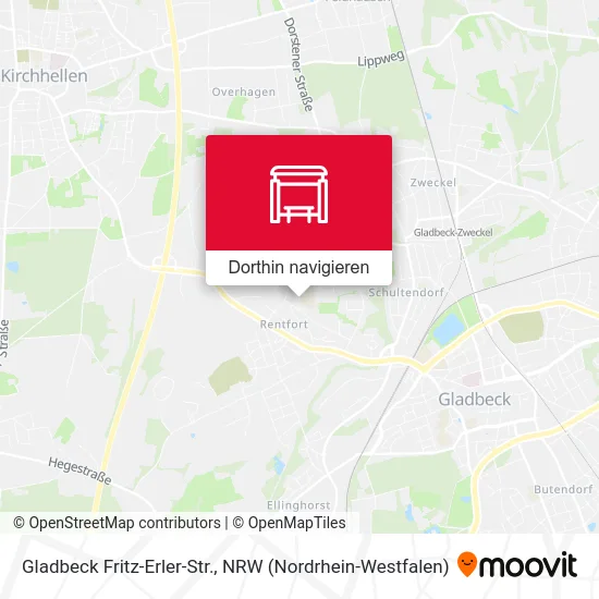 Gladbeck Fritz-Erler-Str. Karte