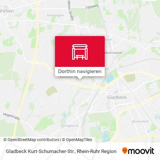 Gladbeck Kurt-Schumacher-Str. Karte
