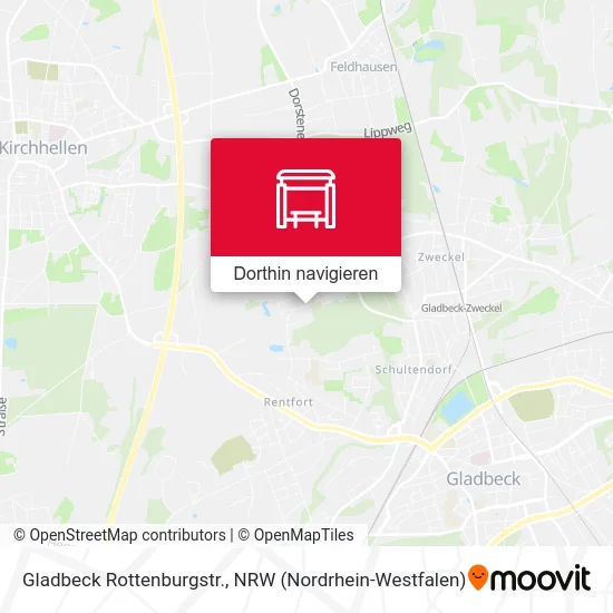 Gladbeck Rottenburgstr. Karte