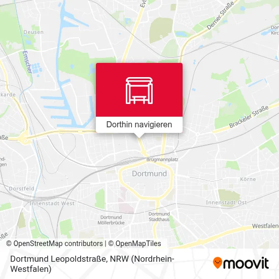 Dortmund Leopoldstraße Karte