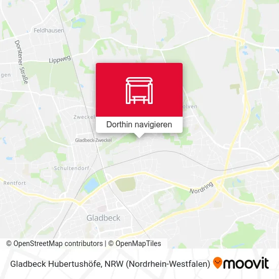 Gladbeck Hubertushöfe Karte