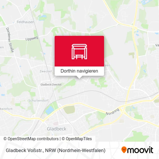 Gladbeck Voßstr. Karte