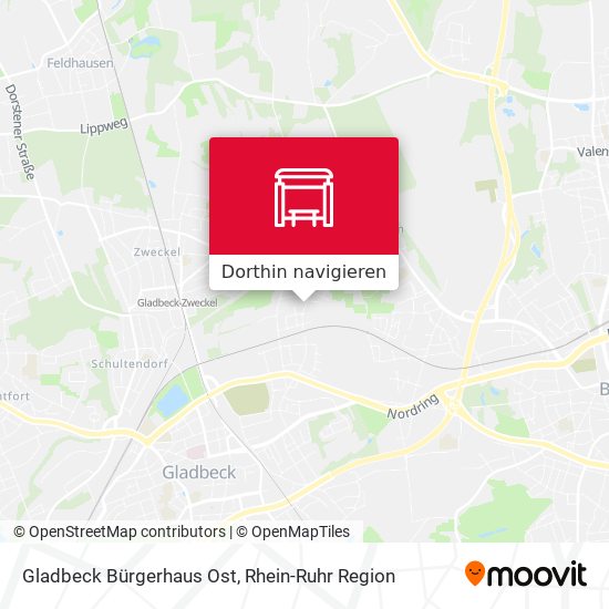 Gladbeck Bürgerhaus Ost Karte