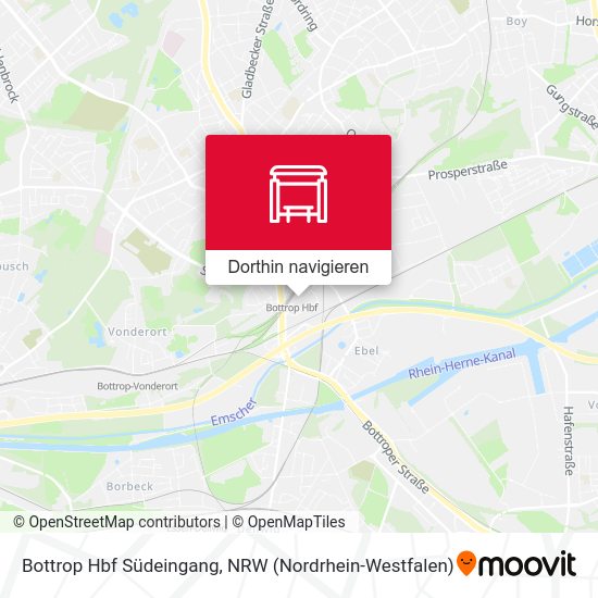 Bottrop Hbf Südeingang Karte