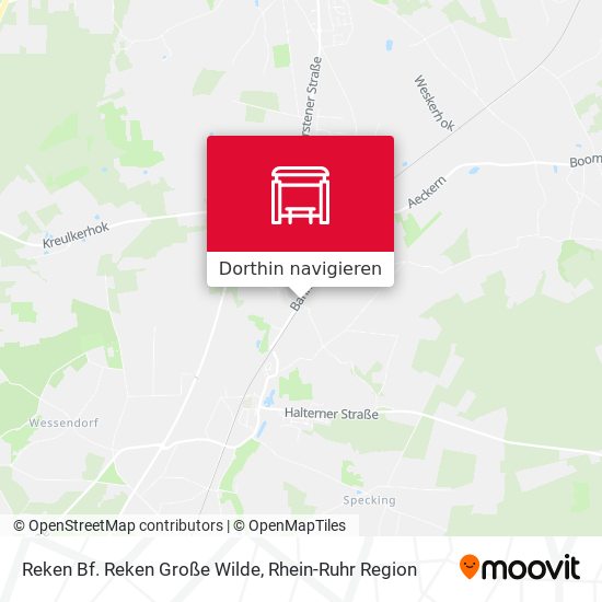 Reken Bf. Reken Große Wilde Karte