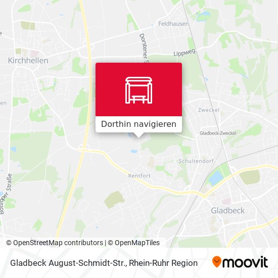 Gladbeck August-Schmidt-Str. Karte
