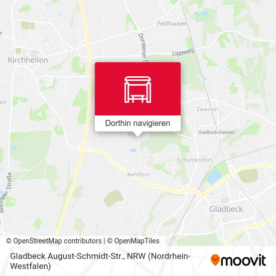 Gladbeck August-Schmidt-Str. Karte