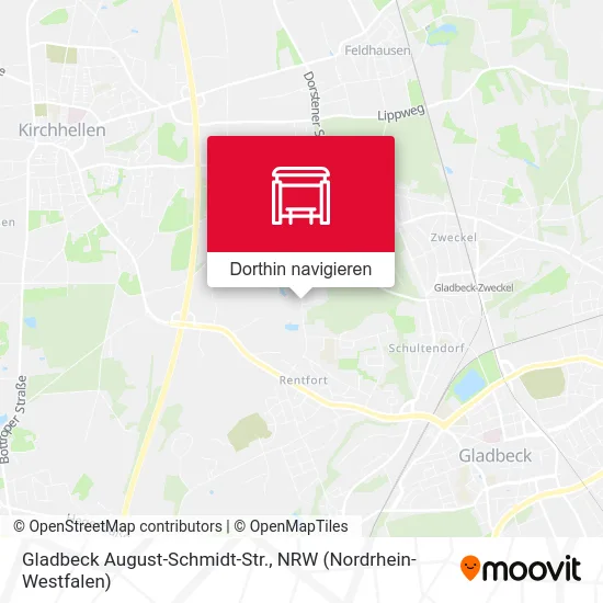 Gladbeck August-Schmidt-Str. Karte