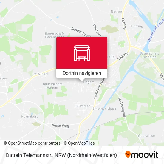 Datteln Telemannstr. Karte