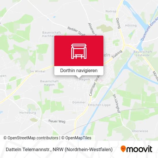 Datteln Telemannstr. Karte