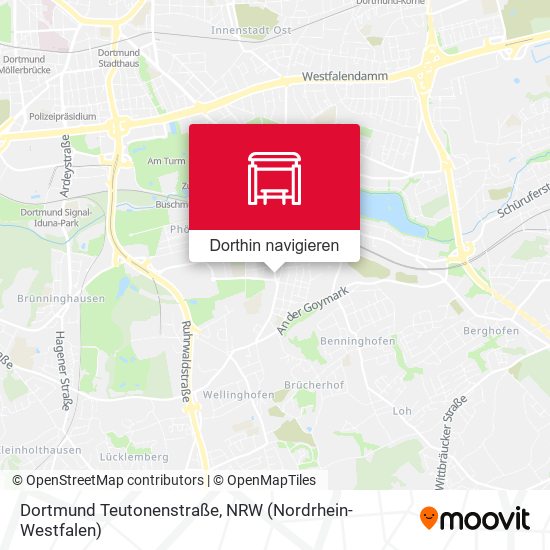 Dortmund Teutonenstraße Karte