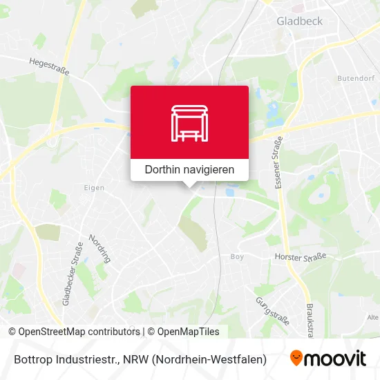 Bottrop Industriestr. Karte