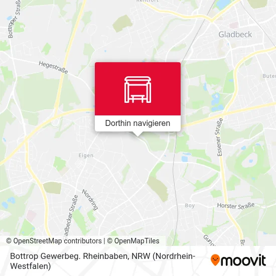 Bottrop Gewerbeg. Rheinbaben Karte