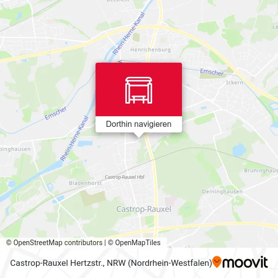 Castrop-Rauxel Hertzstr. Karte