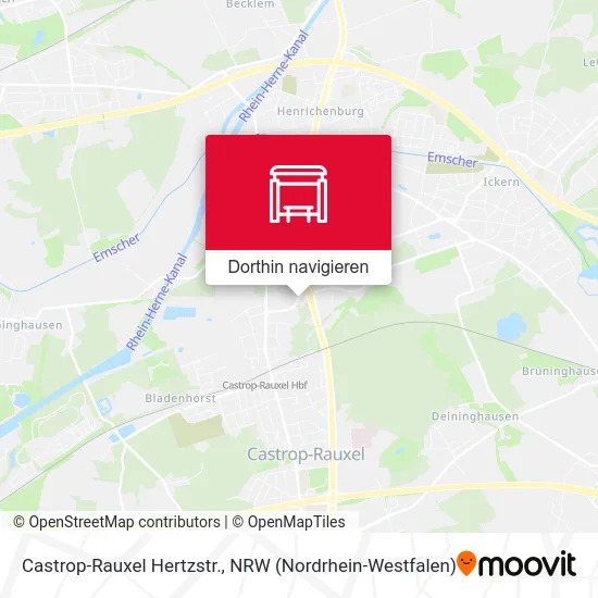 Castrop-Rauxel Hertzstr. Karte