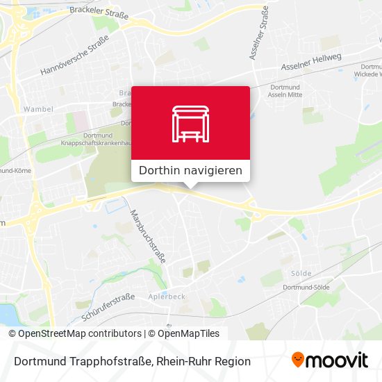 Dortmund Trapphofstraße Karte