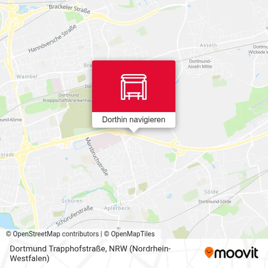 Dortmund Trapphofstraße Karte