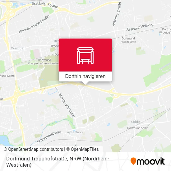 Dortmund Trapphofstraße Karte