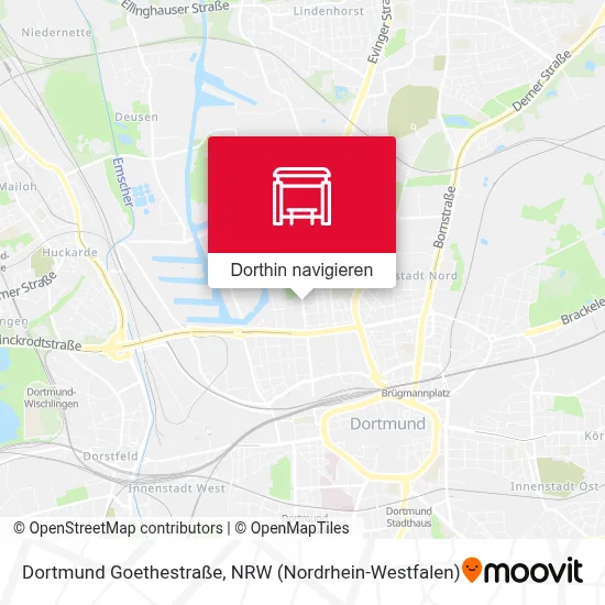 Dortmund Goethestraße Karte