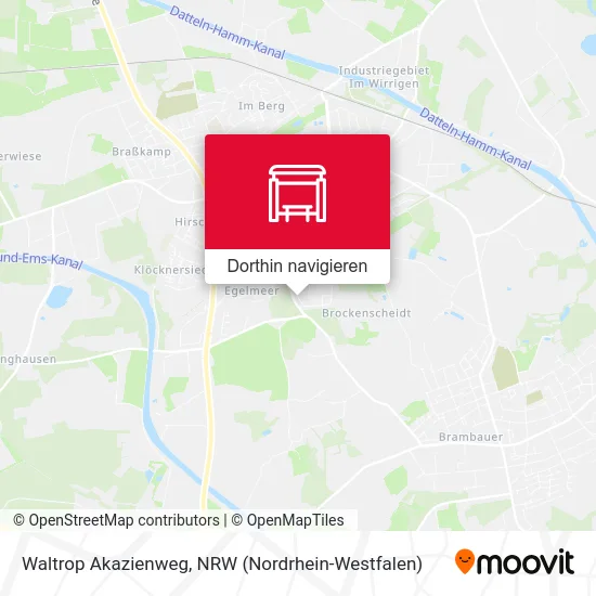 Waltrop Akazienweg Karte