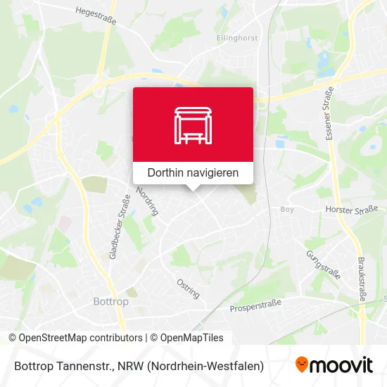 Bottrop Tannenstr. Karte