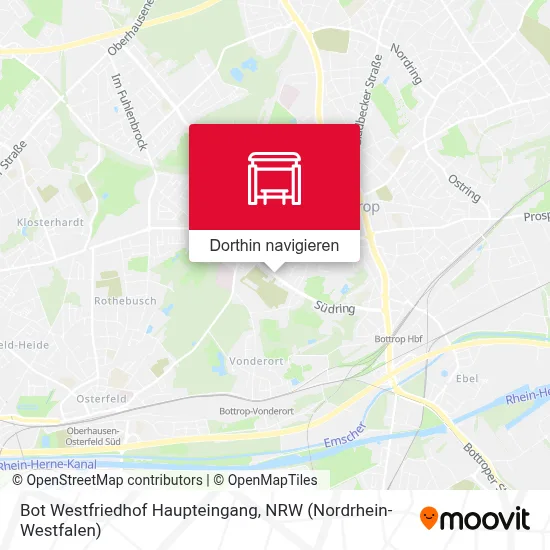 Bot Westfriedhof Haupteingang Karte