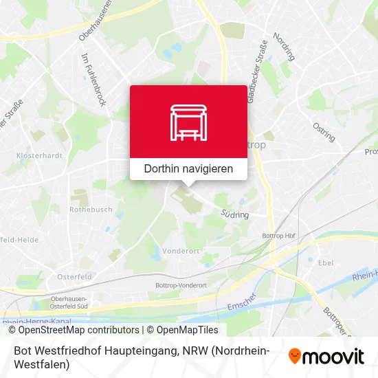 Bot Westfriedhof Haupteingang Karte