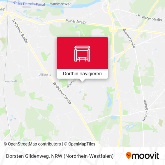 Dorsten Gildenweg Karte