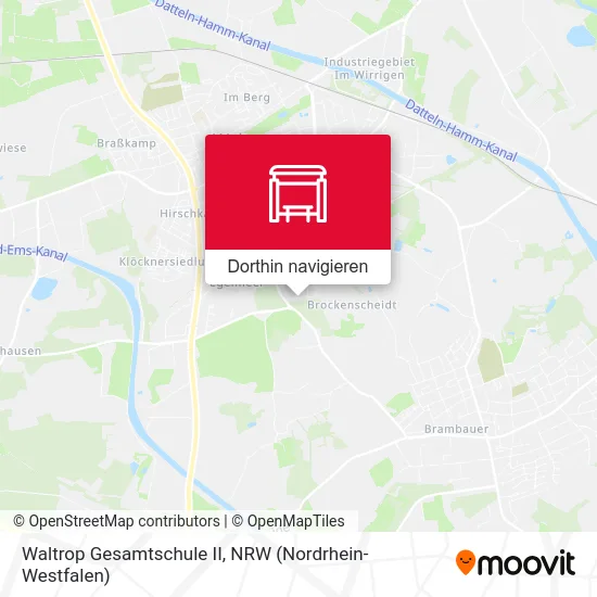 Waltrop Gesamtschule II Karte