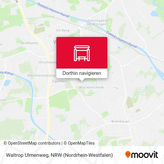 Waltrop Ulmenweg Karte