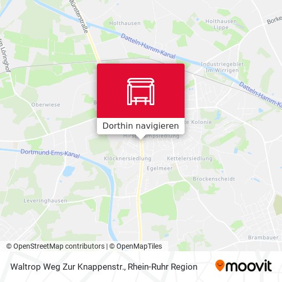 Waltrop Weg Zur Knappenstr. Karte