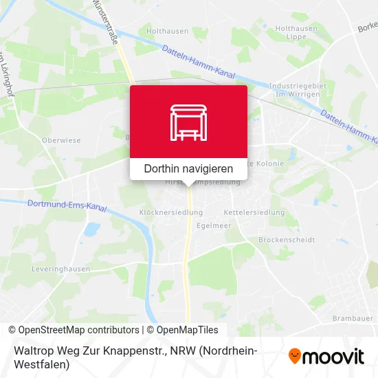 Waltrop Weg Zur Knappenstr. Karte